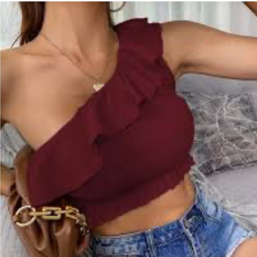 Express Set of blouse‎ and skirt small and medium terracotta color